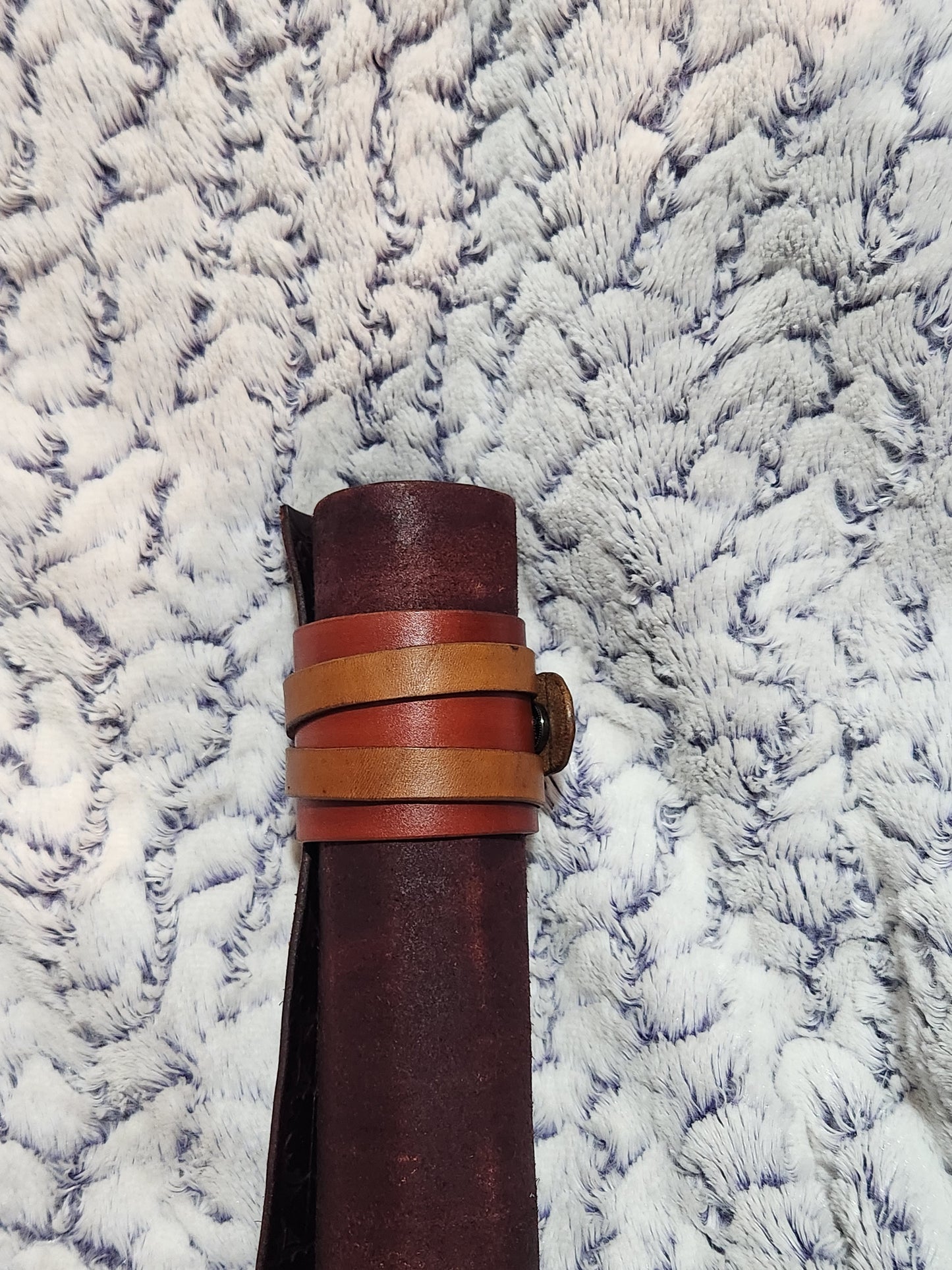 Handcrafted Wide Leather Cuff Bracelet