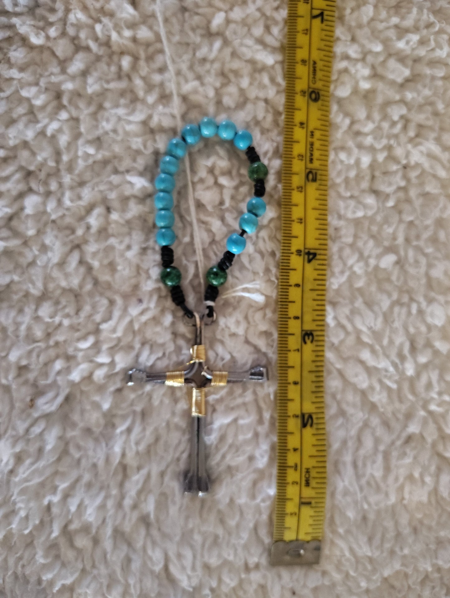 Handcrafted Horseshoe Nail Rosary