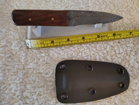 Hand-Forged 80-Layer Damascus Sgian Dubh – 1095 & 15N20