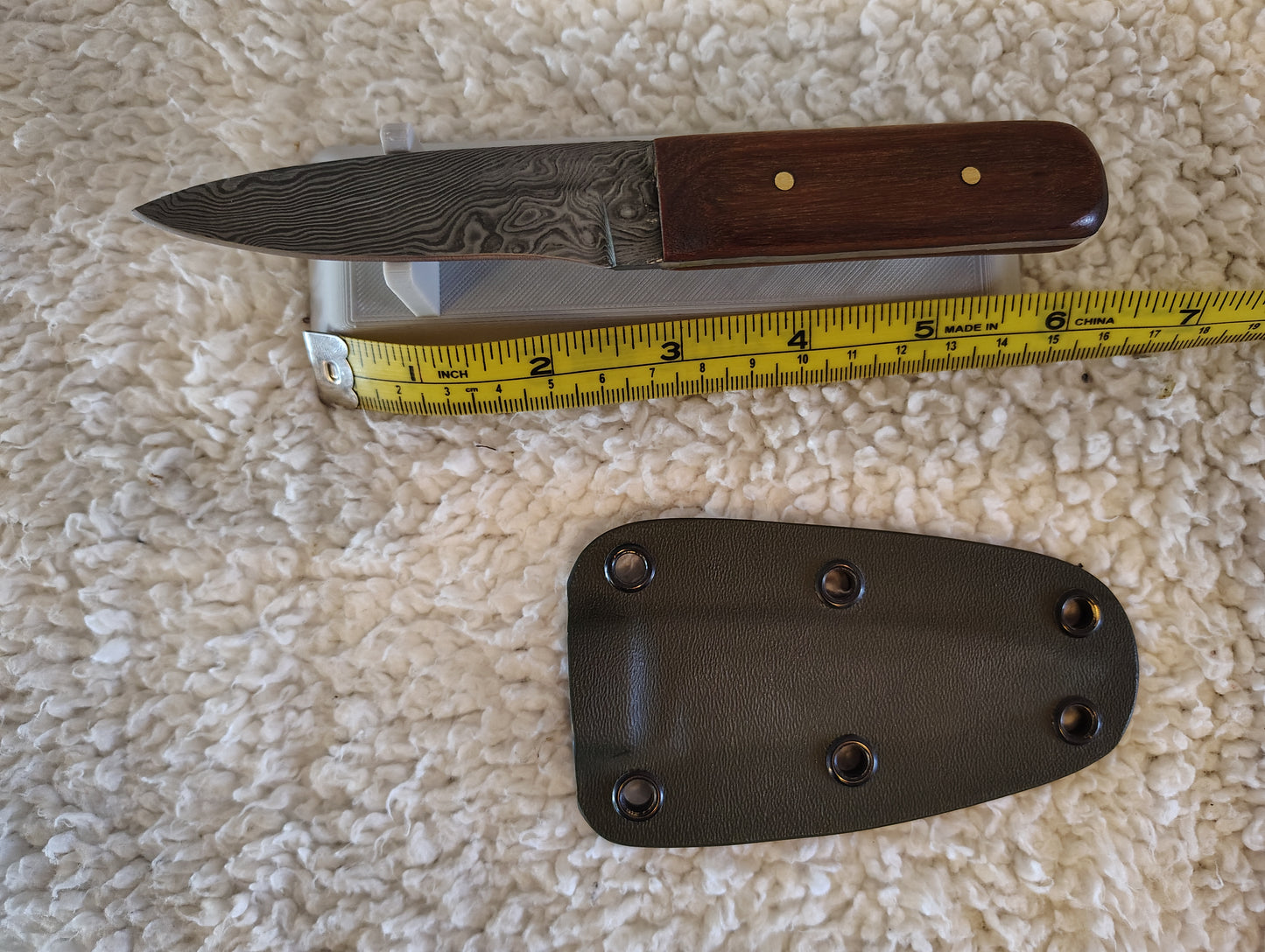 Hand-Forged 80-Layer Damascus Sgian Dubh – 1095 & 15N20