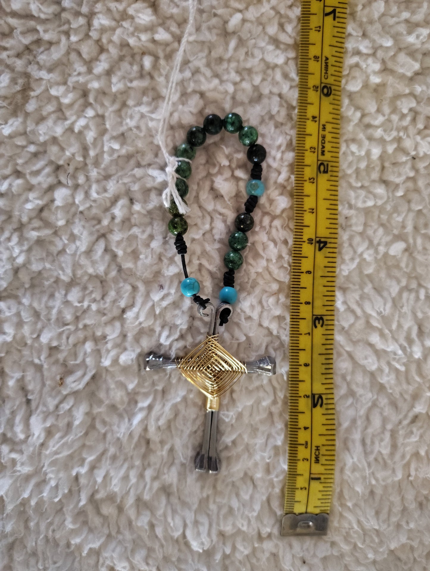 Handcrafted Horseshoe Nail Rosary