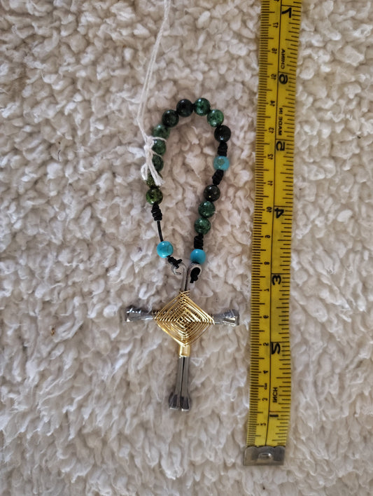 Handcrafted Horseshoe Nail Rosary